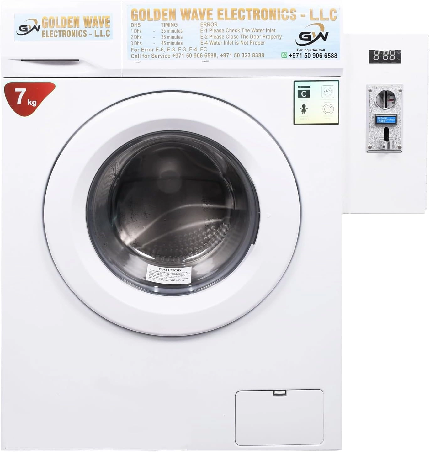 Coin operated washing machine