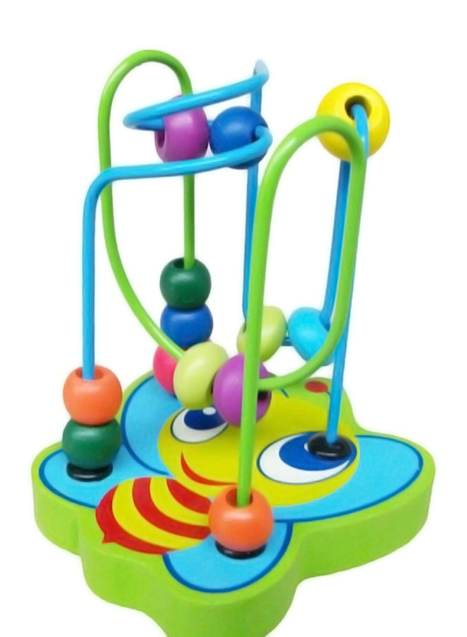 Wooden Bead Maze Roller Coaster Game - 3+ Years