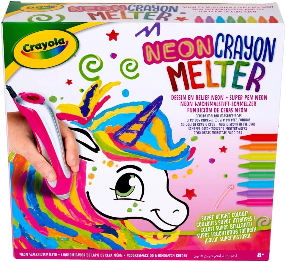 Neon Crayon Melter Unicorn