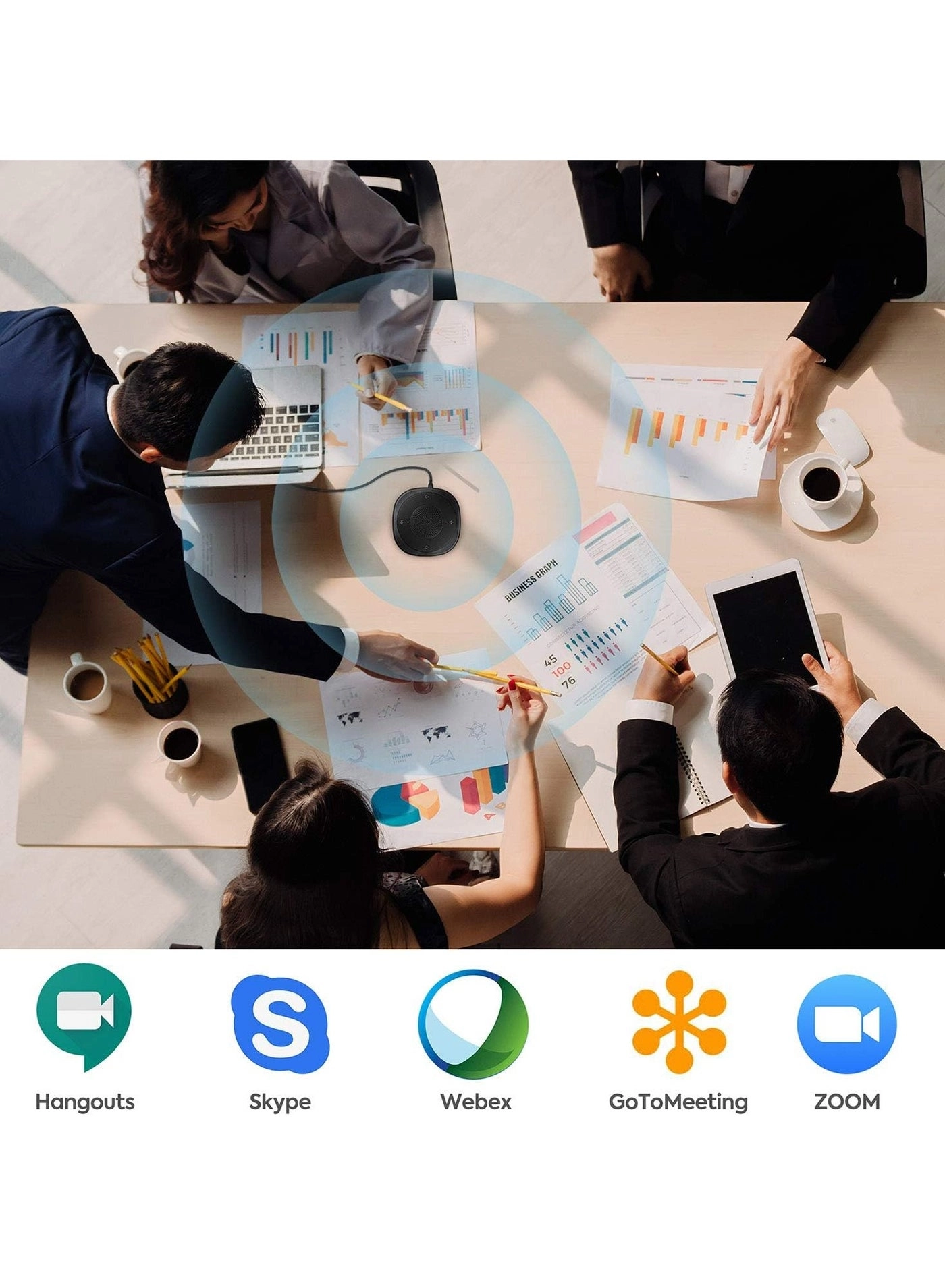 Conference Speaker and Microphone