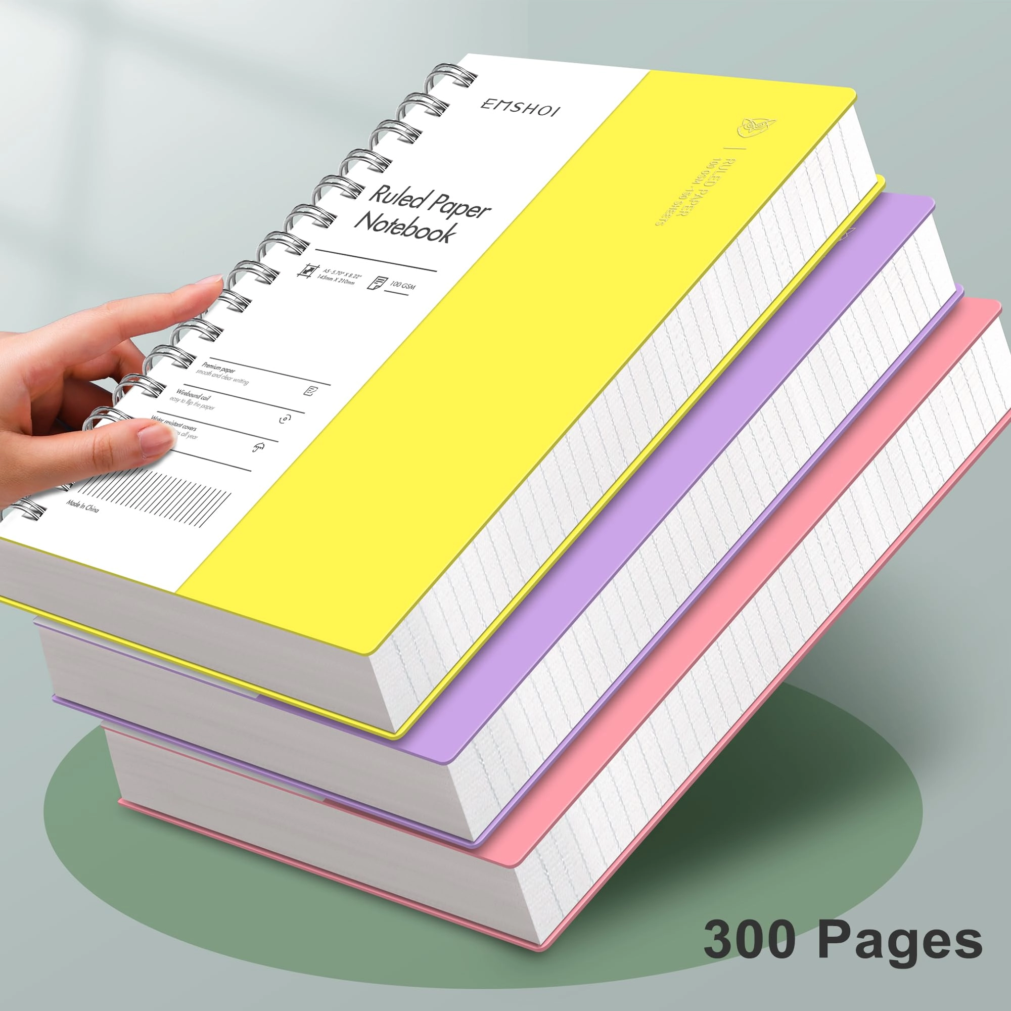 Notebook A5 Spiral - Lined 150 Sheets