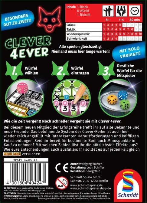 Clever 4-ever: Familienspiele Klein & Fein