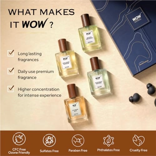 Oceanic Waves + Golden Sands + Gulmarg Mist + Doon Deodar - Eau De Parfum Pack of 4