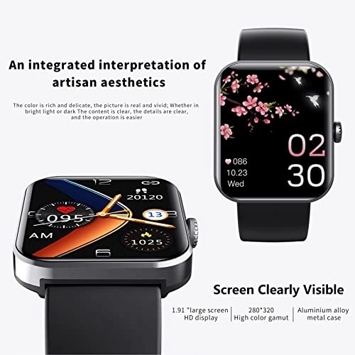 Fitness Watch - 1.92-inch 280mAh Black