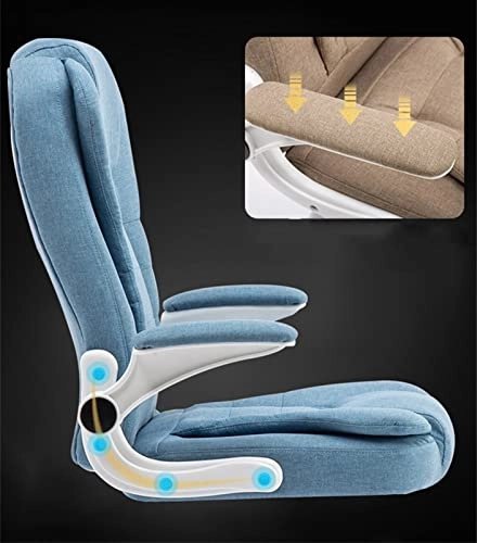 Desk Chair - PU Leather Brown High Back
