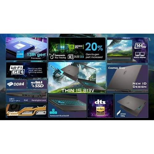 (Renewed) Thin 15 B13VE - 15.6'' Core i5-13420H 16GB DDR4 512GB SSD