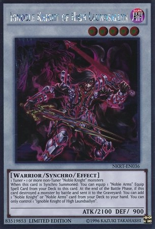 Yu-Gi-Oh! Ignoble Knight of High Laundsallyn NKRT-EN036 - 1st Edition Platinum Rare