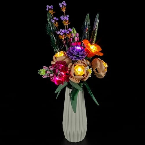 Led Light Kit (10280 Flower Bouquet) - Compatible with Icons Building Set