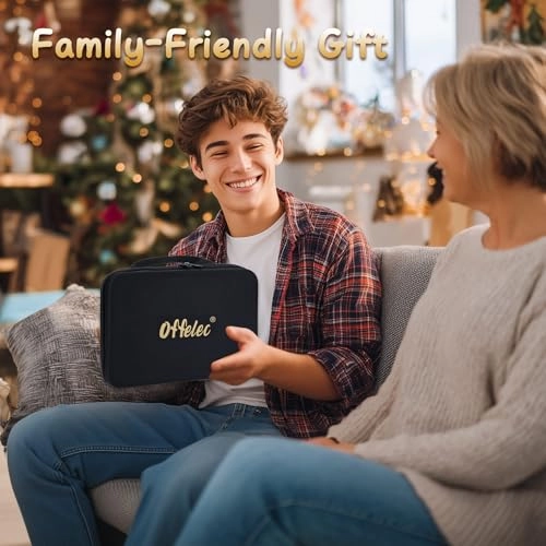 Rummy Cube Game Set - 106 Tiles 4 Wooden Trays Portable Case