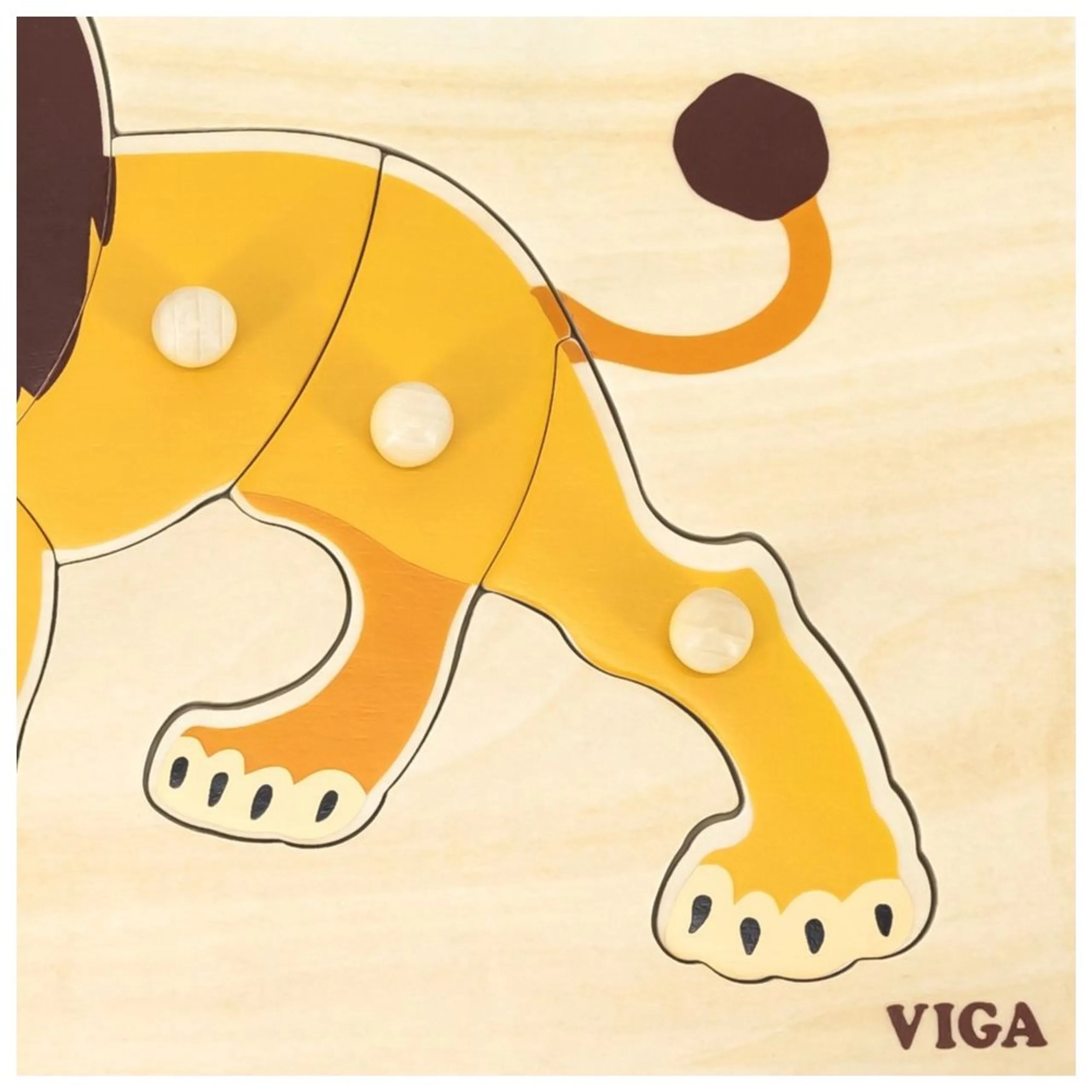 Montessori Puzzle Lion - 3+ 8 pieces