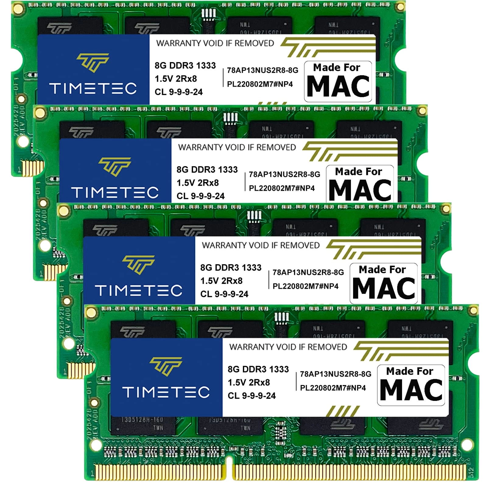 Timetec SODIMM Memory Module - 32GB 1333MHz DDR3L