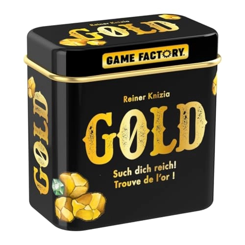 Mini Card Game - Gold Metal Tin