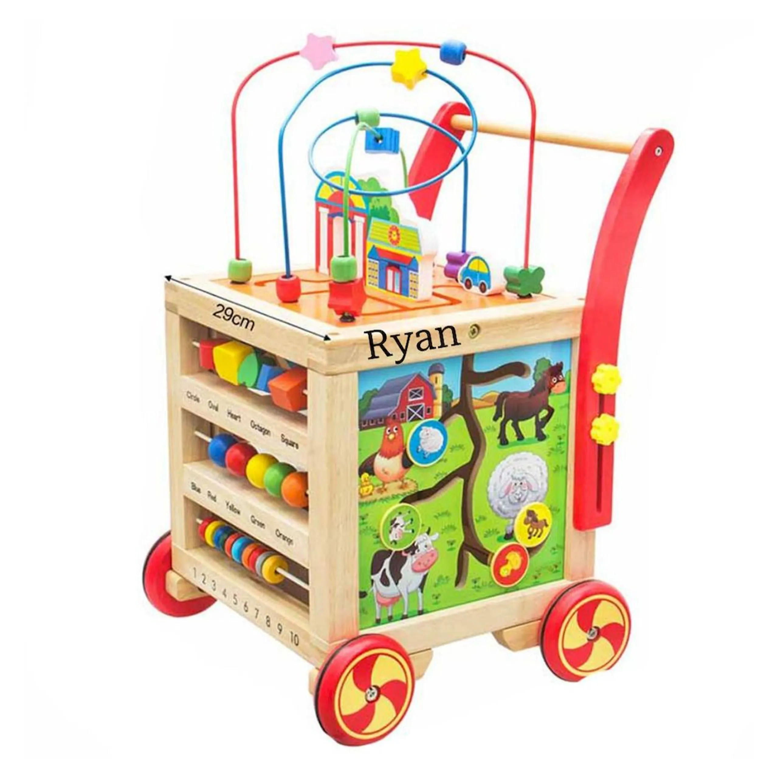 Factory Price Enzo Wooden Baby Walker - 5-in-1 Activity Center