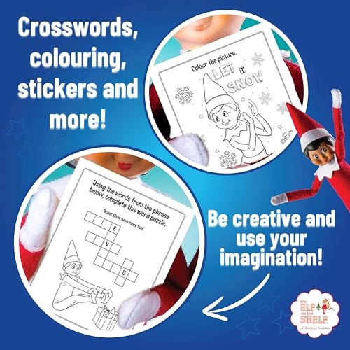 The Elf on the Shelf Activity Pack - 1 Colouring Book, 1 Activity Book, 1 Sticker Book | Box Set