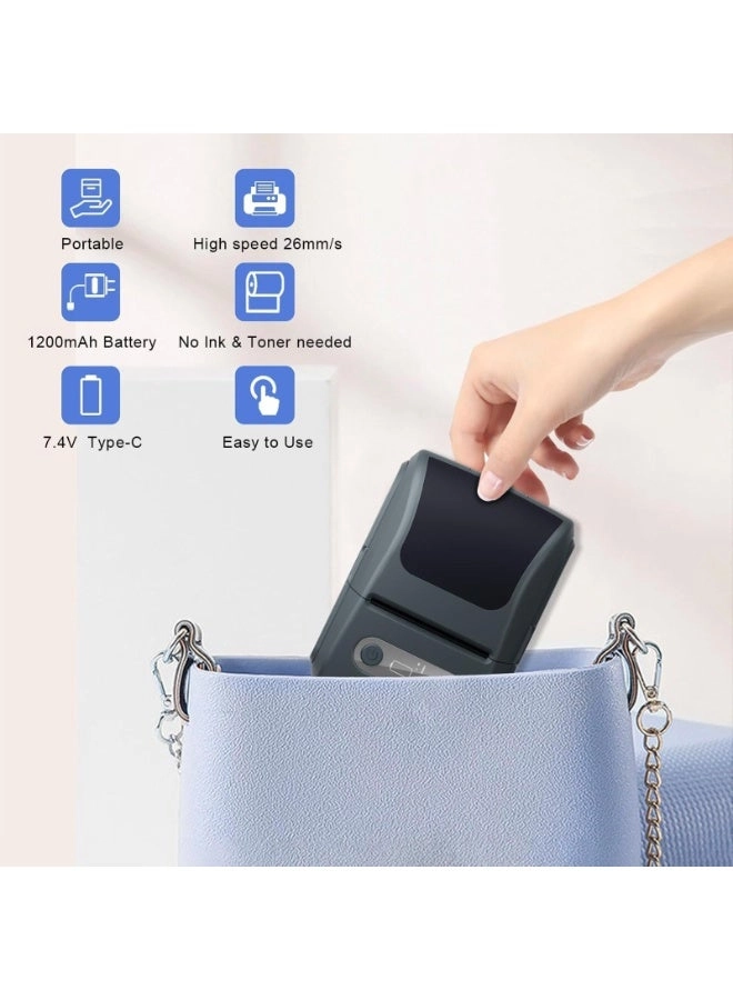 Wireless Portable Label Maker Machine - Thermal Printing 57mm
