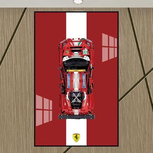 Display Wall Mount - Acrylic Aluminium for LEGO 42125 Ferrarri 48-8 G-TE