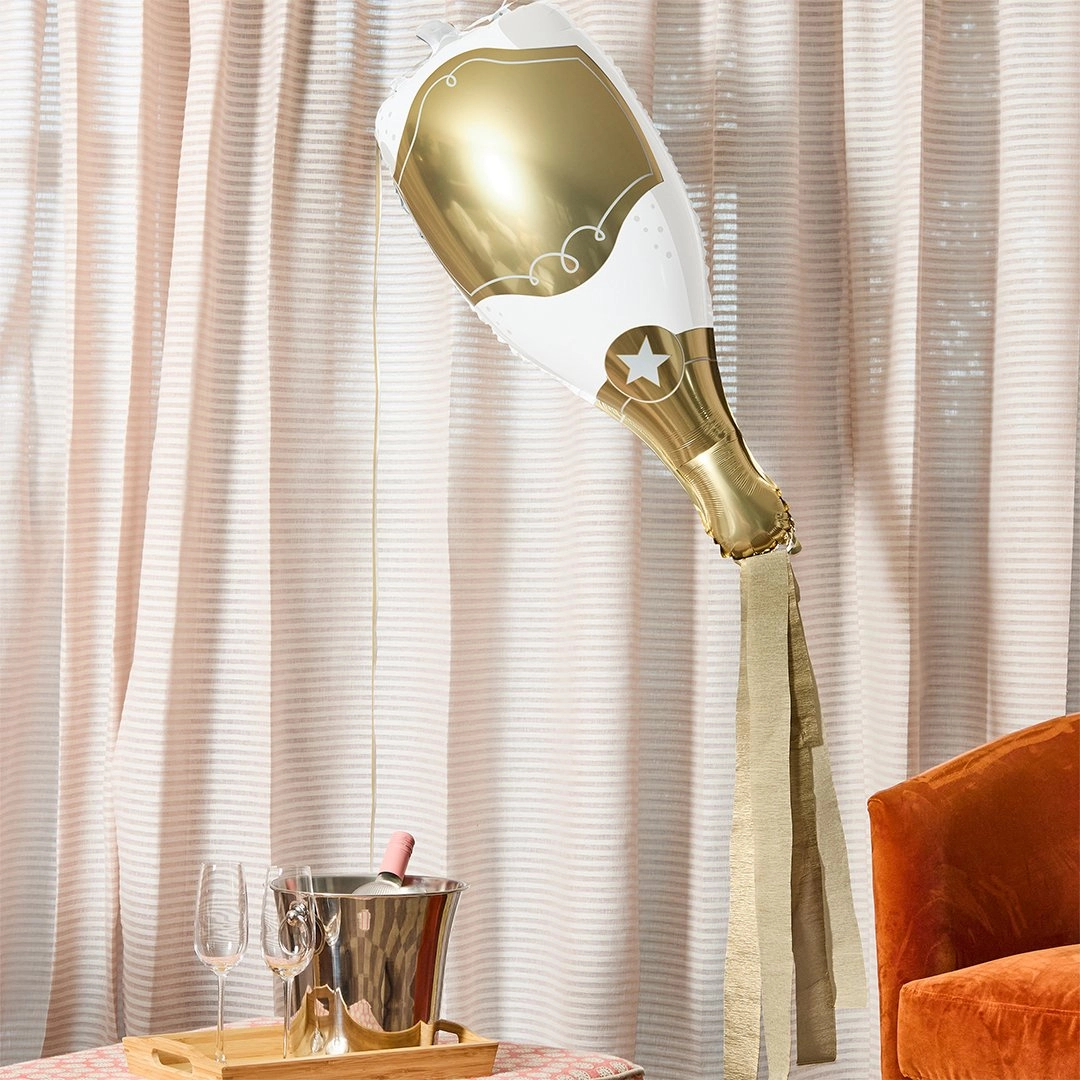 Champagne Bottle Foil Balloon