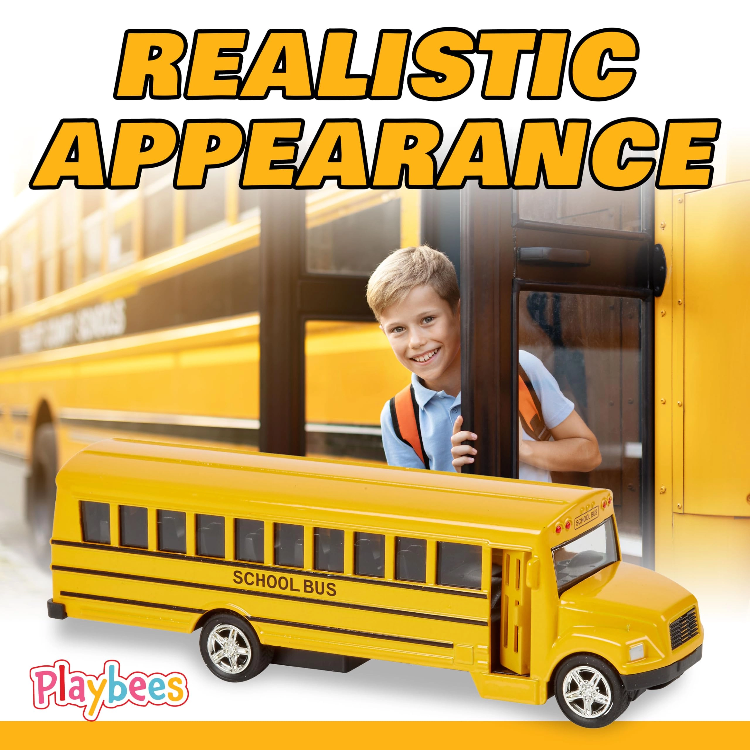 Diecast School Bus - 1:24 1pcs