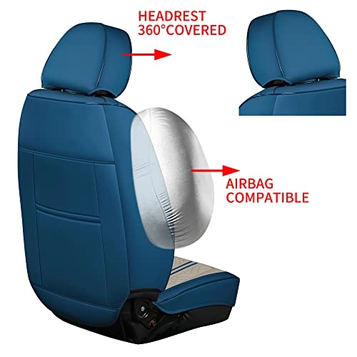 01SP-A18 - Front Seat 2 Pack White and Blue