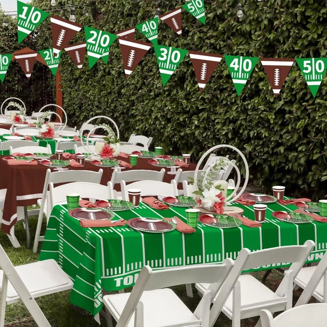 Football Party Supplies Kit - Serve 25 Football