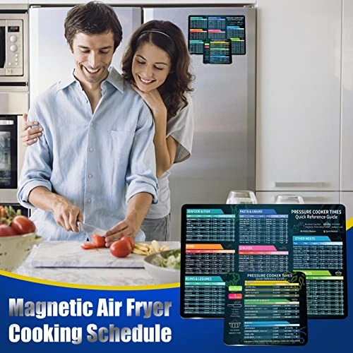 Air Fryer Magnetic Cheat Sheet - durable magnetic materials 2 Magnet Sheets