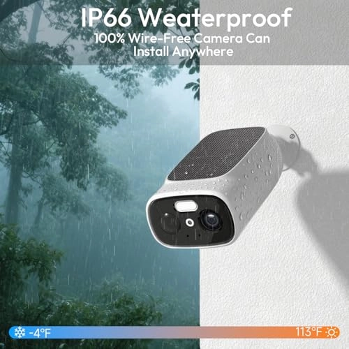 Wireless Outdoor Solar Security Camera 2K Pack