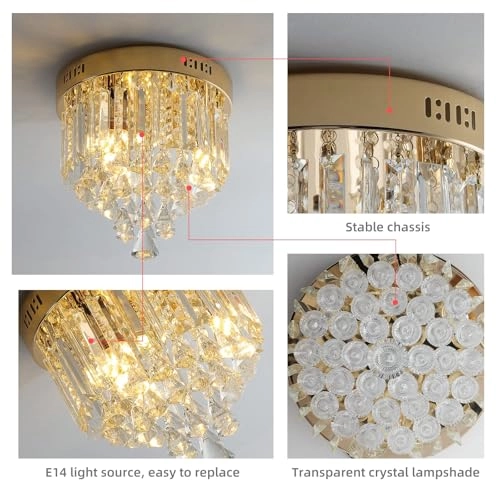 Modern Mini K9 Crystal Ceiling Light