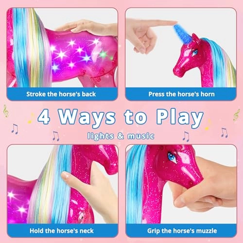 Unicorn Princess Doll - Magical Light Mane and Tail Set