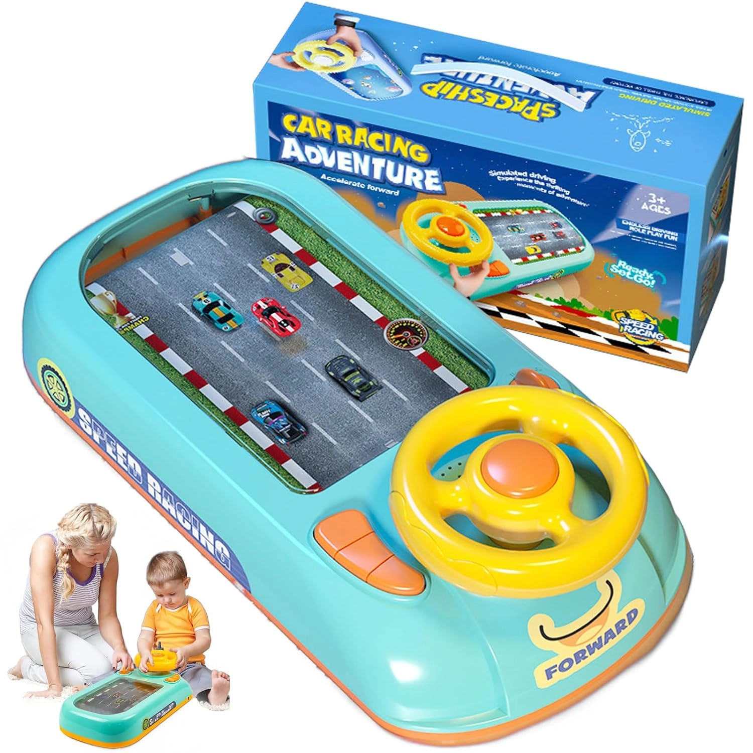 Harzoma Racing Adventure Car Steering Wheel Toy - 4-6 years