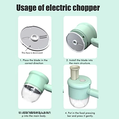 Portable Electric Garlic Grinder - 280ml about 40W