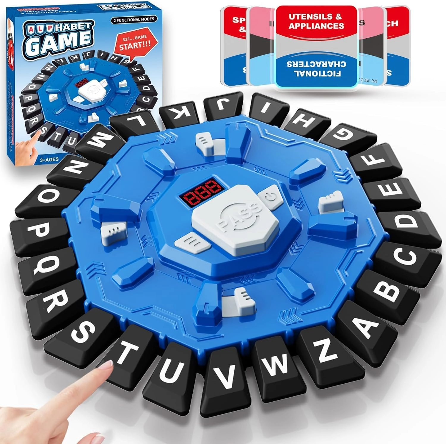 Generic Word Game - 2 Modes 220 Topic Categories LCD Digital Display Timer
