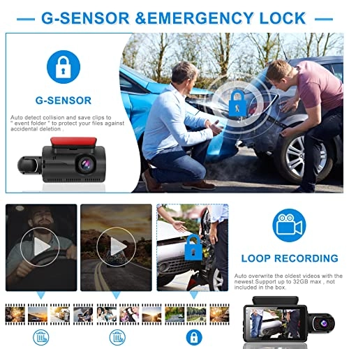 Dual Dash Cam - 1080p 30fps