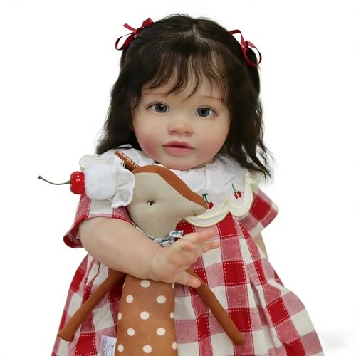 Pippa Reborn Baby Doll - 26 inch Cotton Vinyl Hand-rooted Curly Hair Ages 3+