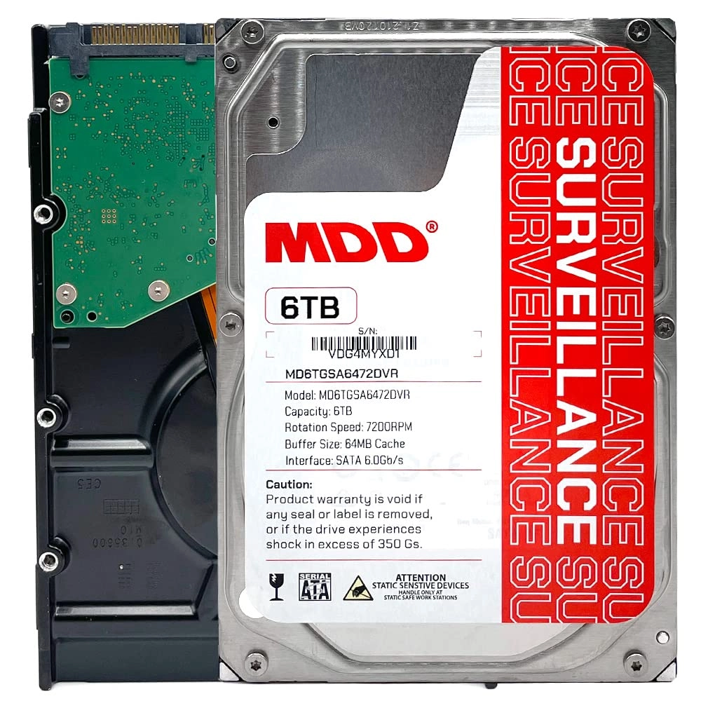 MDD MAXDIGITALDATA 3.5" 7200rpm 64MB SATA 6Gb/s (MDD6TSATA6472DVR) - 6TB