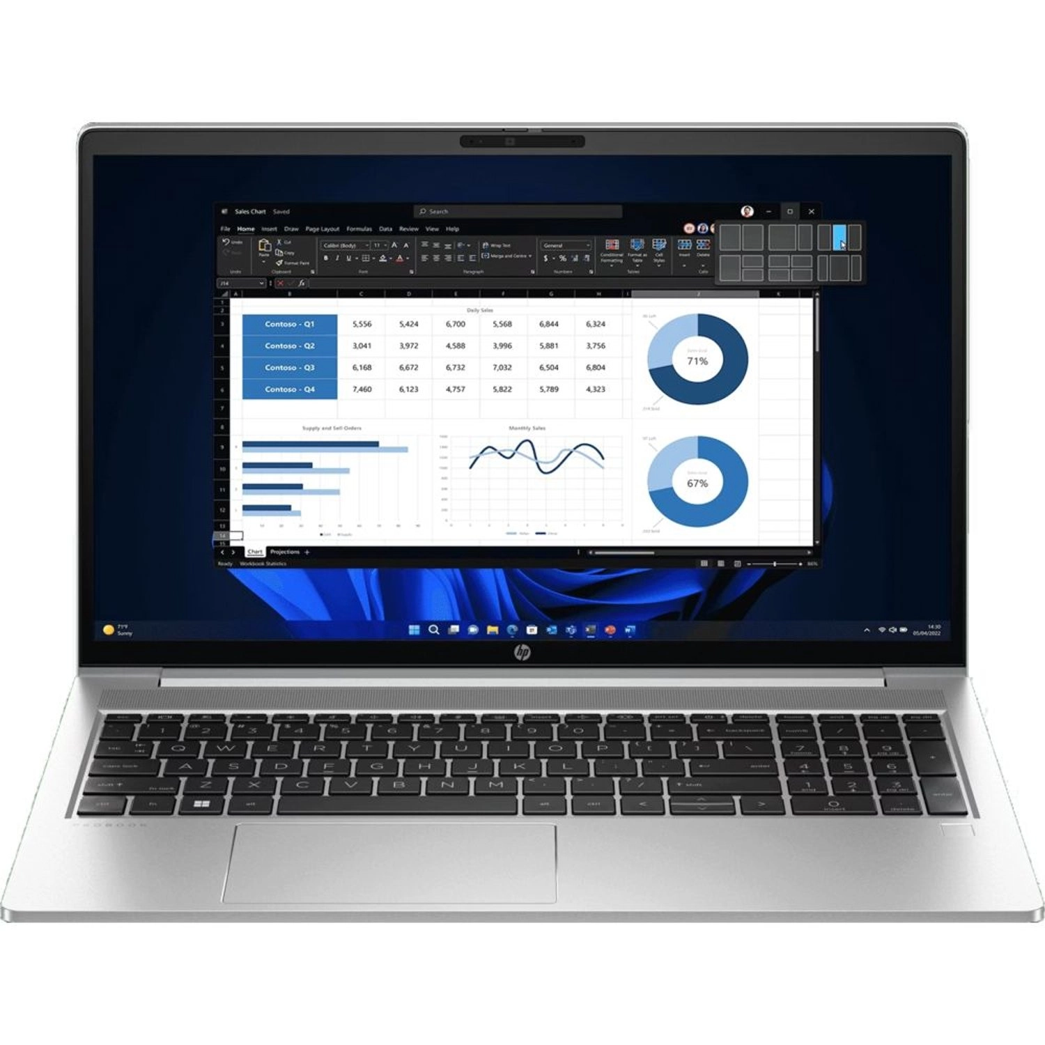ProBook 455 G10 - 15.6'' Ryzen 7 7730U 16GB DDR4 512GB SSD