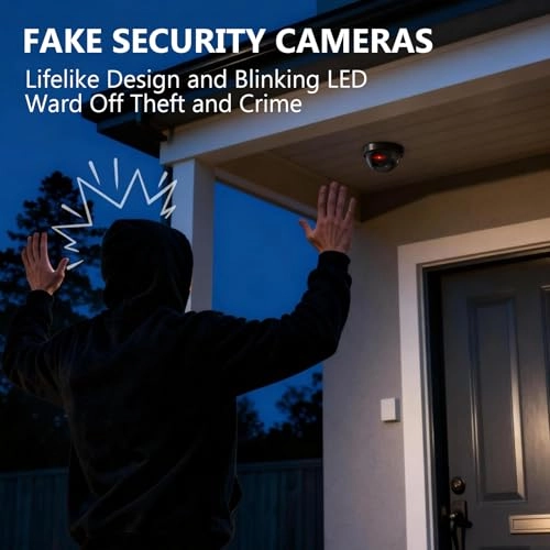 Dummy Fake Security CCTV Dome Camera - Outdoor