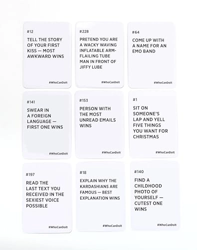 Who Can Do It - English 17 years and up 250 action cards