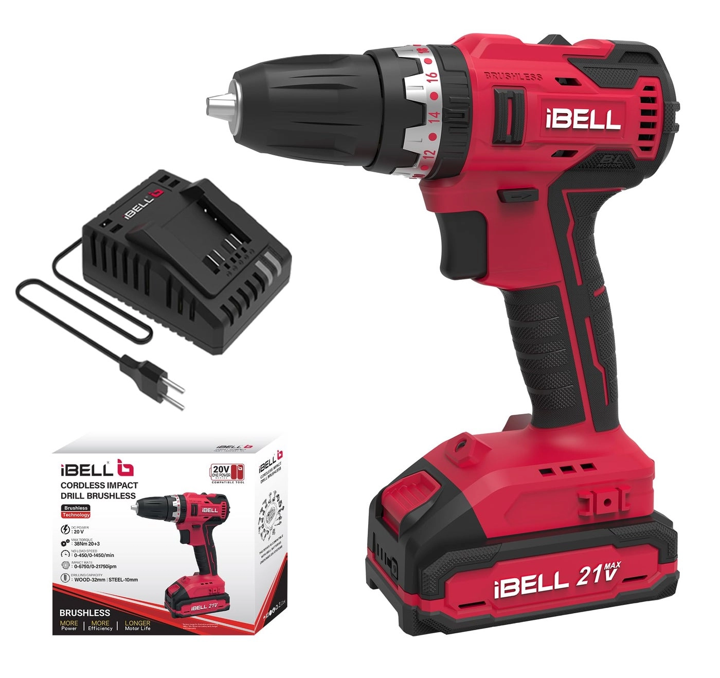 IBELL TOOLS Bd20-38 - 2Ah 20V