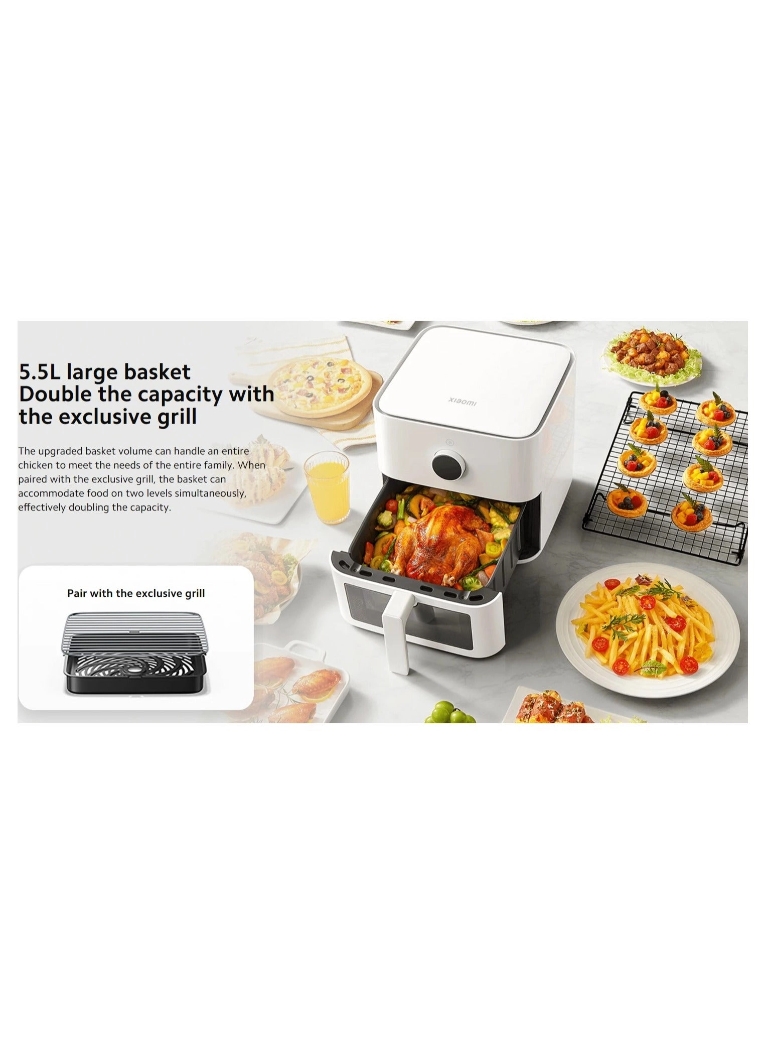 Smart Air Fryer BHR8239GB - White 286 x 386 x 291mm