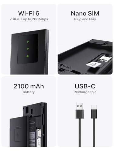 MF6 - 4G LTE Wi-Fi 6 286 Mbps