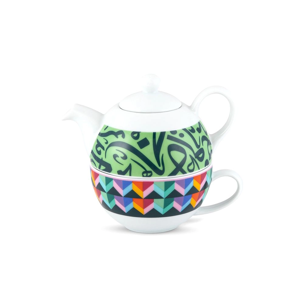 SILSAL DESIGN HOUSE Bahja Teapot + Bahja Teacup