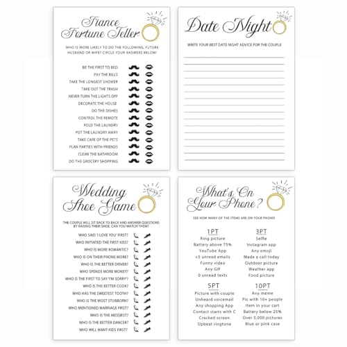 Engagement Party Game Cards - 15 months and up 20 piece(s)