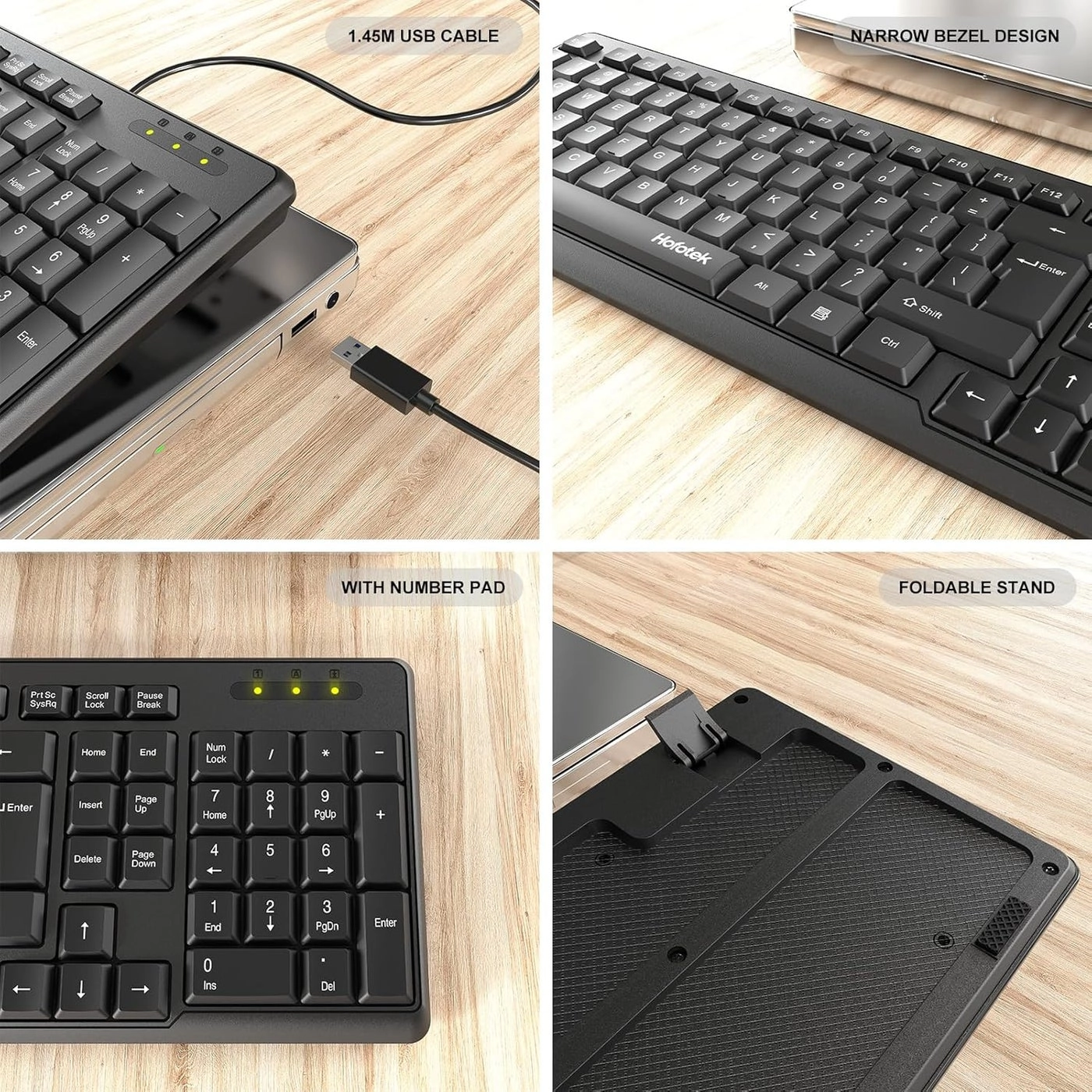 COMPUTER QUIET KEYBOARD - Wired