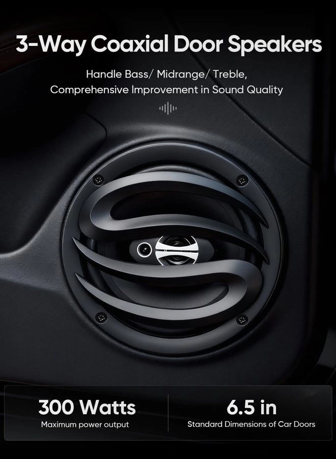 3-Way Car Door Speakers - 6.5"