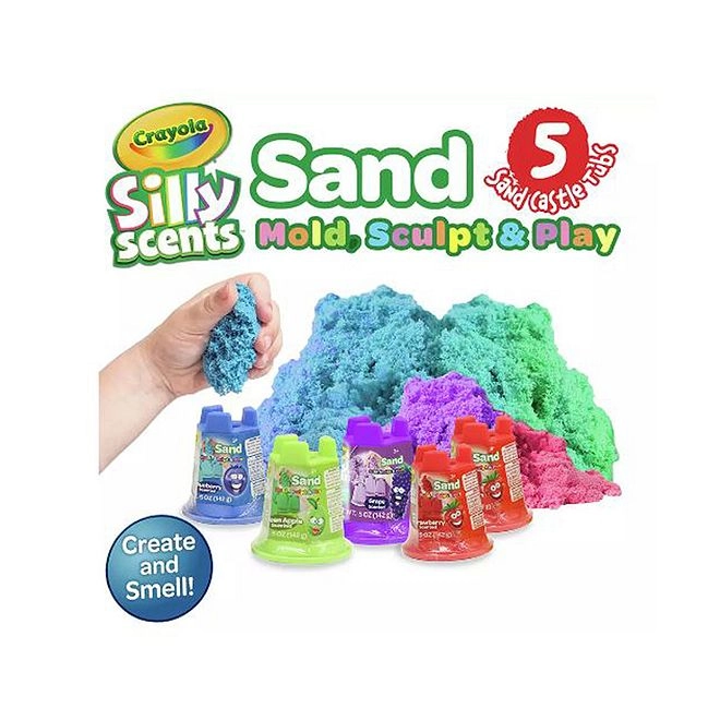 Crayola Sand In Castle Sand Mold - 5 Pieces