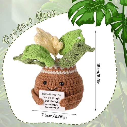 Crochet Monstera - 15 x 7.5 cm