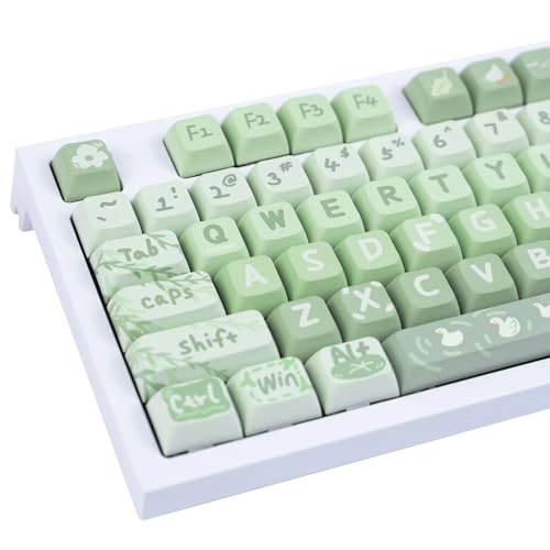 PBT 133 Keys Keycaps - XDA Profile Spring Tour Green