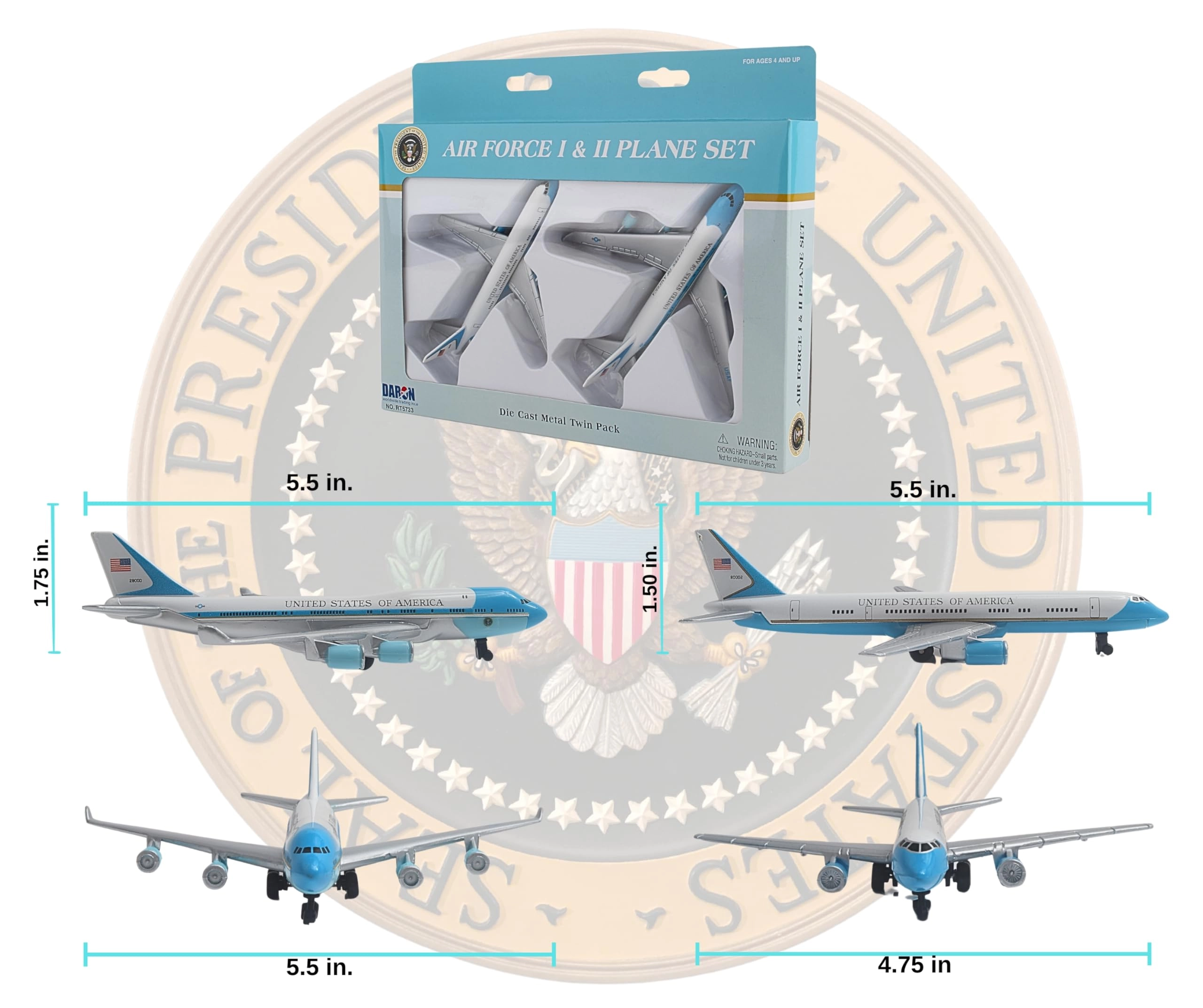 Air Force One 2 Plane Set - 2pcs