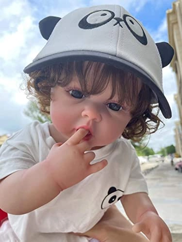 Reborn Doll - 55 cm Silicone Vinyl Brown Eyes