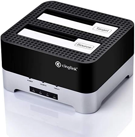Cinolink USB 3.0 to SATA Dual-Bay External Hard Drive Docking Station
